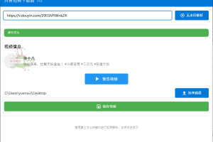 抖音视频下载工具v1.0单文件版