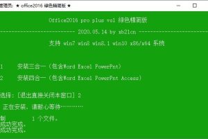office2010/2016绿色精简版